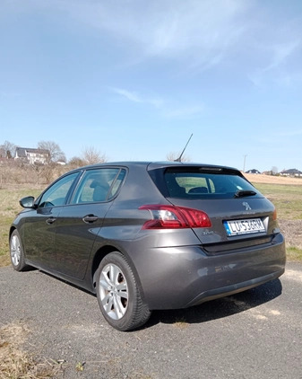 Peugeot 308 cena 44400 przebieg: 130000, rok produkcji 2017 z Lublin małe 254